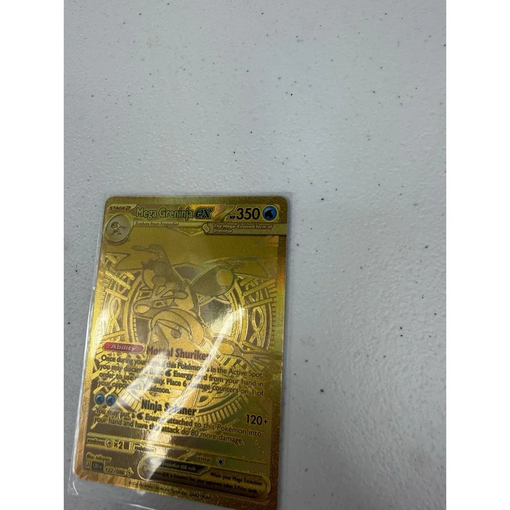 Mega Greninja EX Hyper Rare Full Art Holo Pokémon TCG Chaos Rising 122/086
